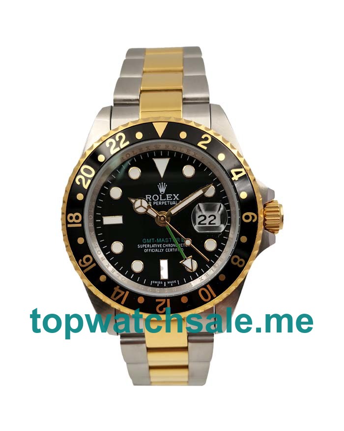 40MM Steel And Gold Cases Replica Rolex GMT-Master II 16713 LN UK Watches >> Rolexsubmariner.me