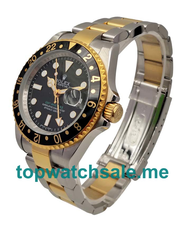 40MM Steel And Gold Cases Replica Rolex GMT-Master II 16713 LN UK Watches >> Rolexsubmariner.me