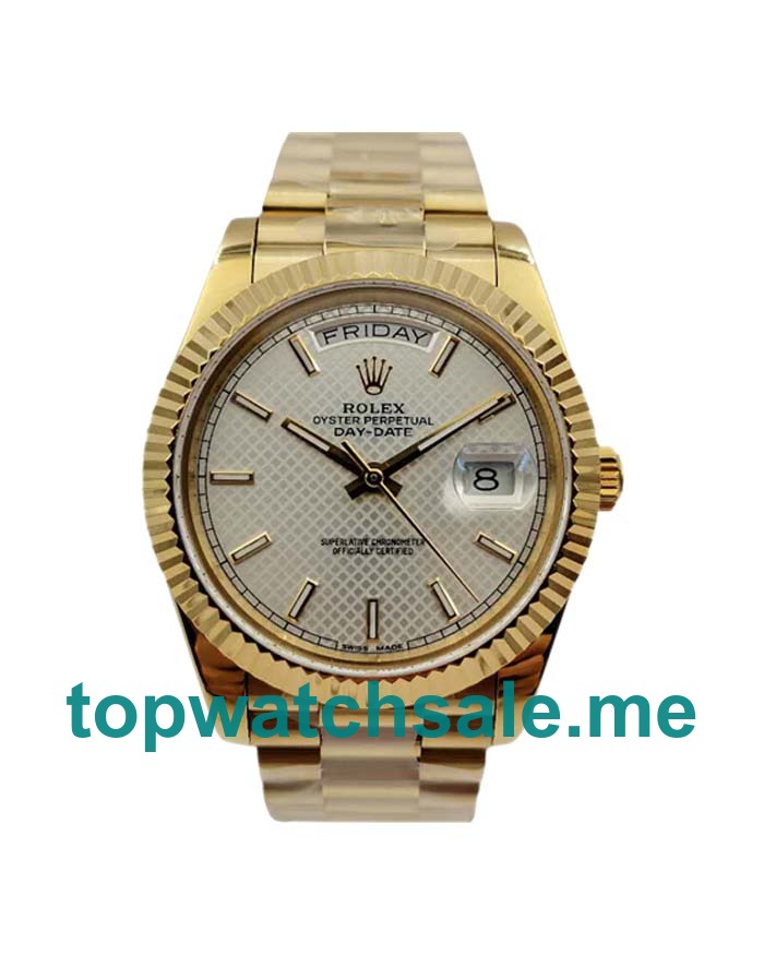 40MM Swiss Gold Cases Replica Rolex Day-Date 228238 UK Watches >> Rolexsubmariner.me