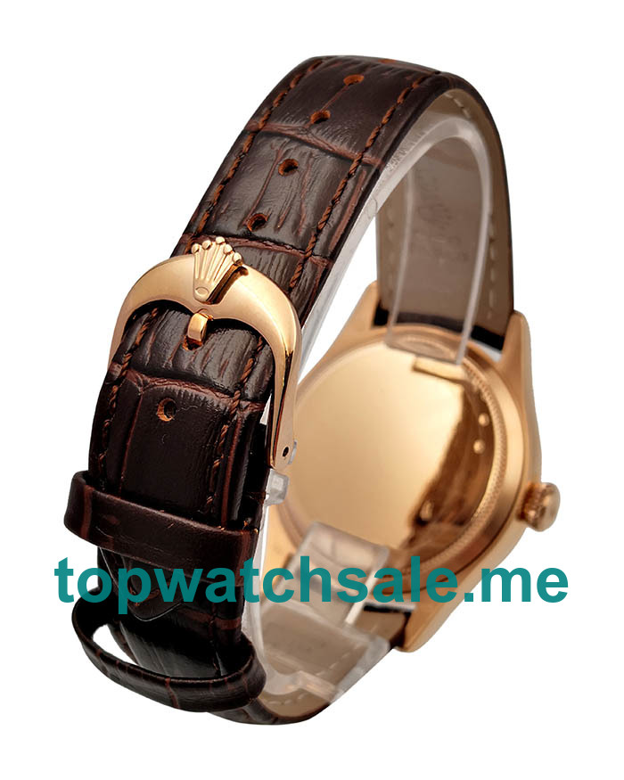 39MM Swiss Rose Gold Cases Replica Rolex Cellini Date 50515 VF UK Watches >> Rolexsubmariner.me