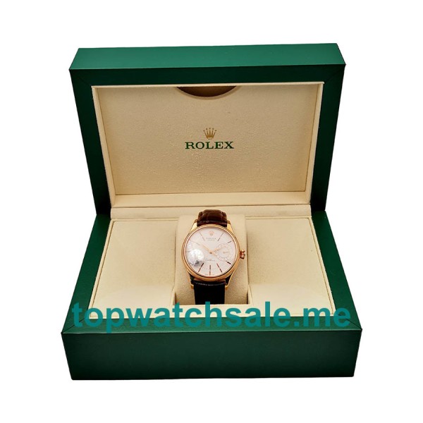 39MM Swiss Rose Gold Cases Replica Rolex Cellini Date 50515 VF UK Watches >> Rolexsubmariner.me