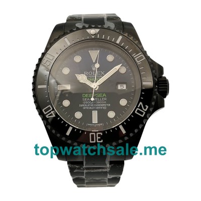 44MM Swiss Black Steel Cases Replica Rolex Deepsea 116660 Jacques Piccard V5 UK Watches >> Rolexsubmariner.me