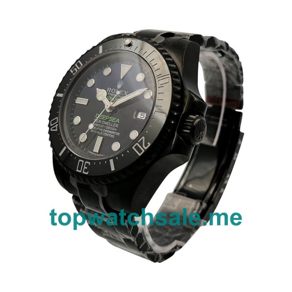 44MM Swiss Black Steel Cases Replica Rolex Deepsea 116660 Jacques Piccard V5 UK Watches >> Rolexsubmariner.me