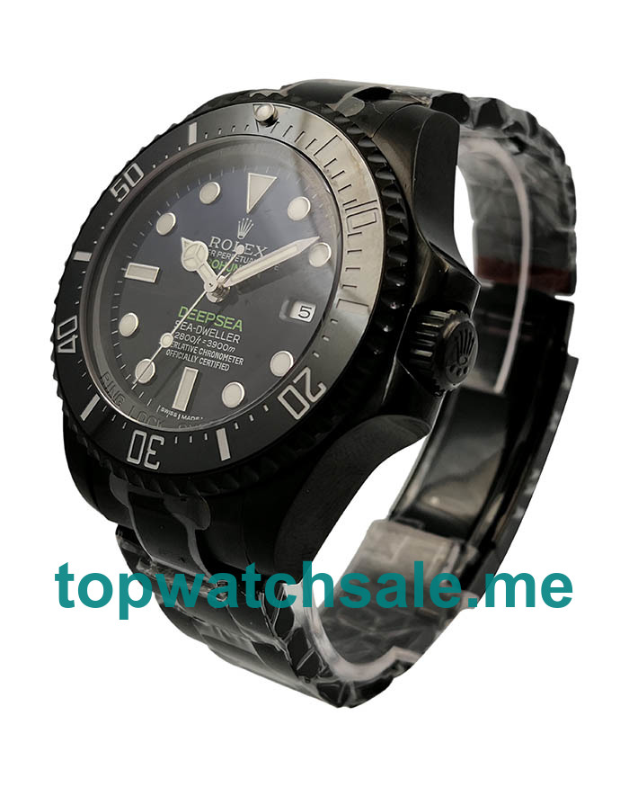 44MM Swiss Black Steel Cases Replica Rolex Deepsea 116660 Jacques Piccard V5 UK Watches >> Rolexsubmariner.me