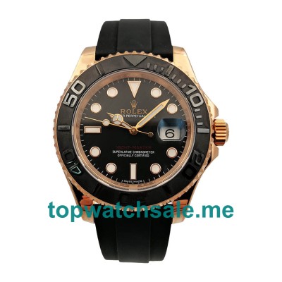 40MM Swiss Rose Gold Cases Replica Rolex Yacht-Master 40 116655 AR UK Watches >> Rolexsubmariner.me