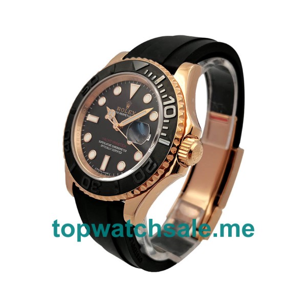 40MM Swiss Rose Gold Cases Replica Rolex Yacht-Master 40 116655 AR UK Watches >> Rolexsubmariner.me