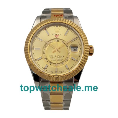 42MM Swiss Steel And Gold Cases Replica Rolex Sky-Dweller 326933 UK Watches >> Rolexsubmariner.me