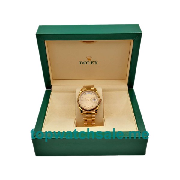 41MM Swiss Gold Cases Replica Rolex Day-Date II 218238 KW UK Watches >> Rolexsubmariner.me