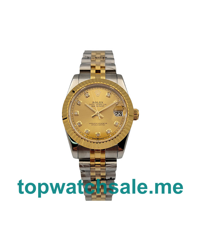 31MM Steel And Gold Cases Replica Rolex Datejust 178273 UK Watches >> Rolexsubmariner.me