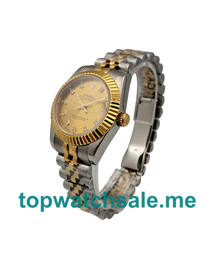 31MM Steel And Gold Cases Replica Rolex Datejust 178273 UK Watches >> Rolexsubmariner.me