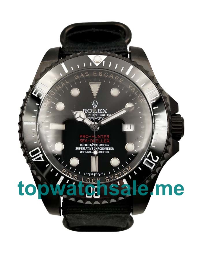 44MM Swiss Black Steel Cases Replica Rolex Sea-Dweller Deepsea 116660 UK Watches >> Rolexsubmariner.me