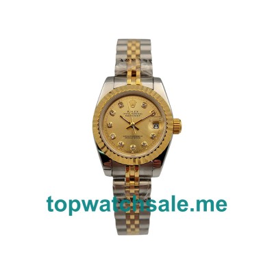 26MM Steel And Gold Cases Replica Rolex Lady-Datejust 69173 UK Watches >> Rolexsubmariner.me