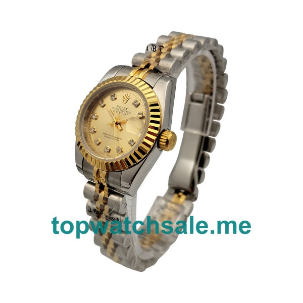 26MM Steel And Gold Cases Replica Rolex Lady-Datejust 69173 UK Watches >> Rolexsubmariner.me