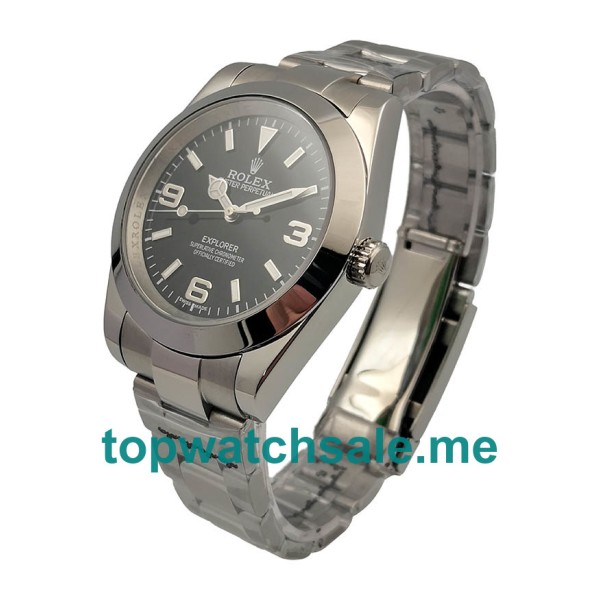 40MM Steel Cases Replica Rolex Explorer 214270 UK Watches >> Rolexsubmariner.me