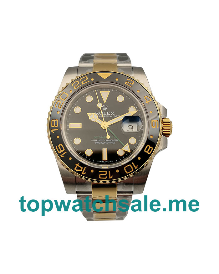 40MM Swiss Steel And Gold Cases Replica Rolex GMT-Master II 116713 LN UK Watches >> Rolexsubmariner.me